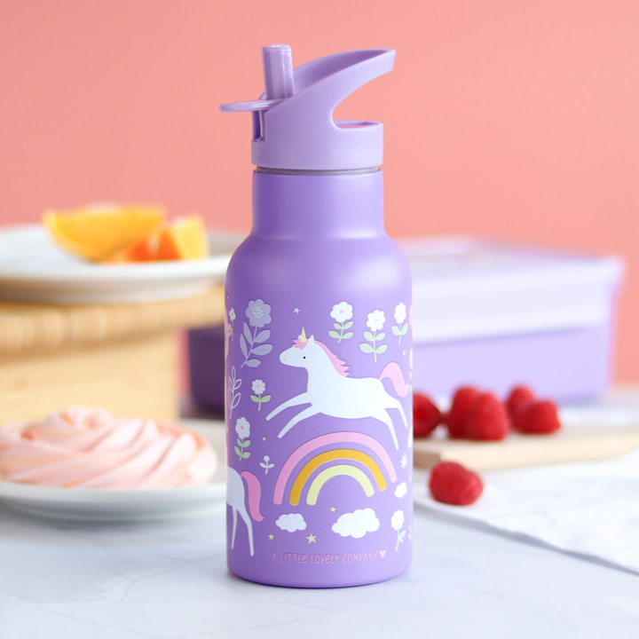 Botella de Acero Unicorn Dreams Little Lovely para Niños