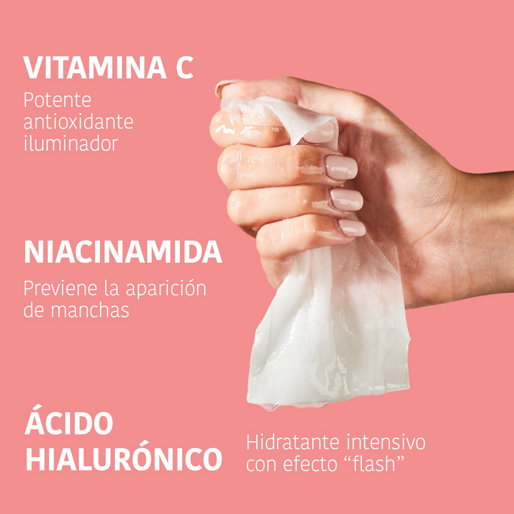 Mascarilla Facial Iluminadora con Vitamina C
