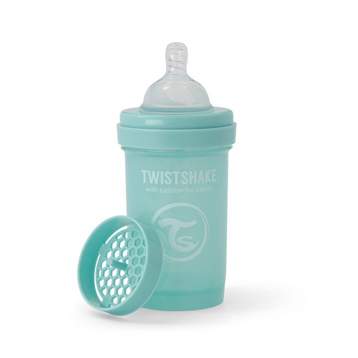 Twistshake Biberón Anti-Cólico 180ml Turquesa para Bebés