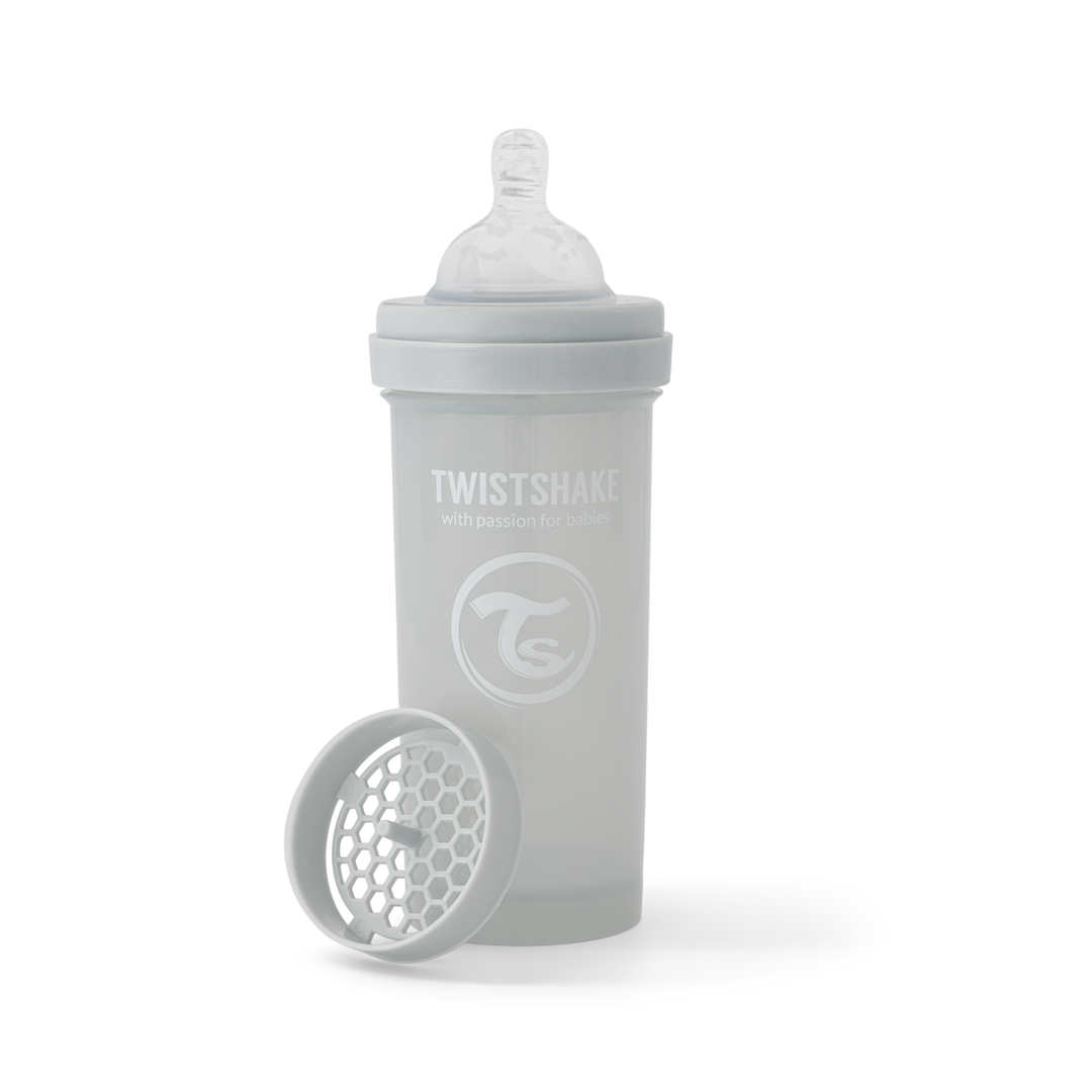 Twistshake Biberón Anti-Cólico 260ml Gris Claro para Bebés