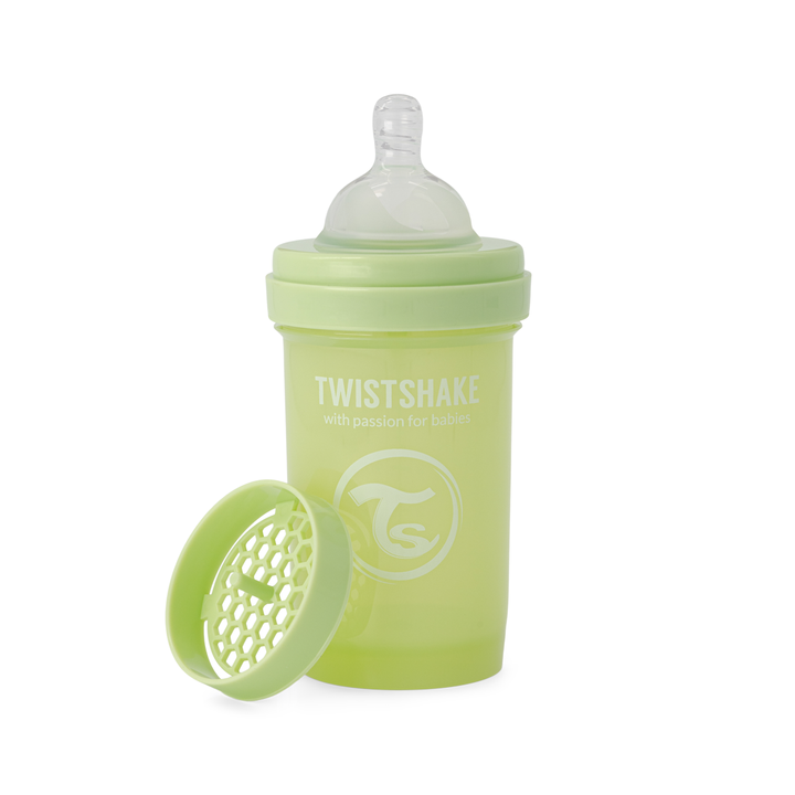 Twistshake Biberón Anti-Cólico 180ml Verde Cactus para Bebés