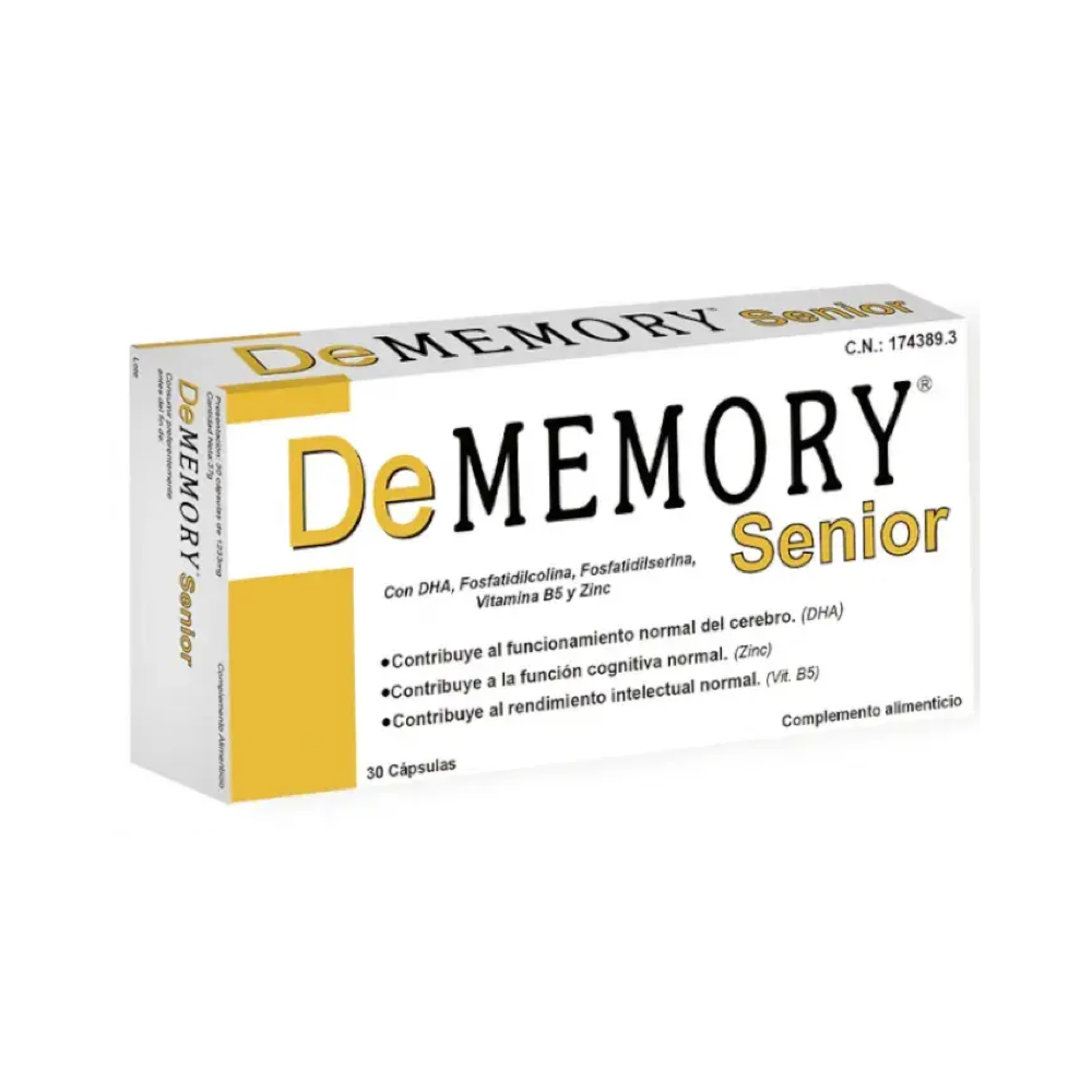 Dememory Senior 30 Cápsulas - Memoria para Adultos Mayores