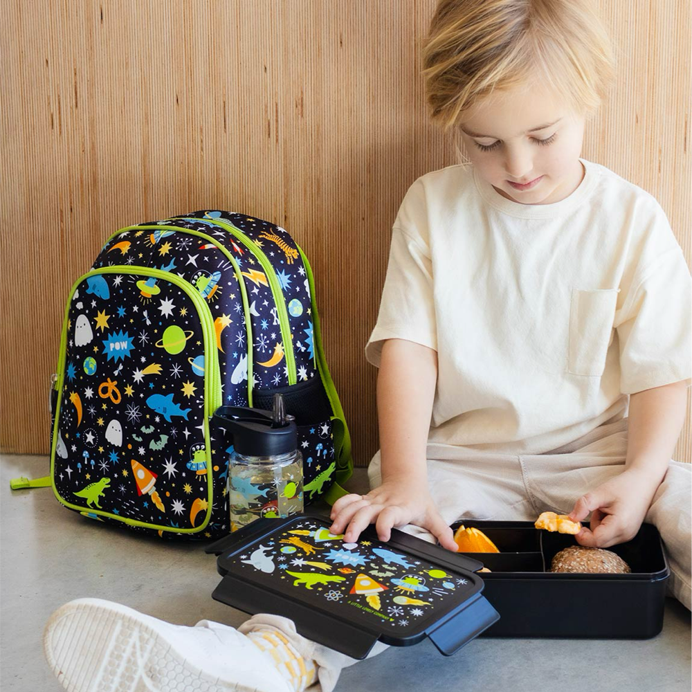 Mochila Pequeña Galaxy, Botella Galaxy y Lunch & Snackbox Galaxy para Niños