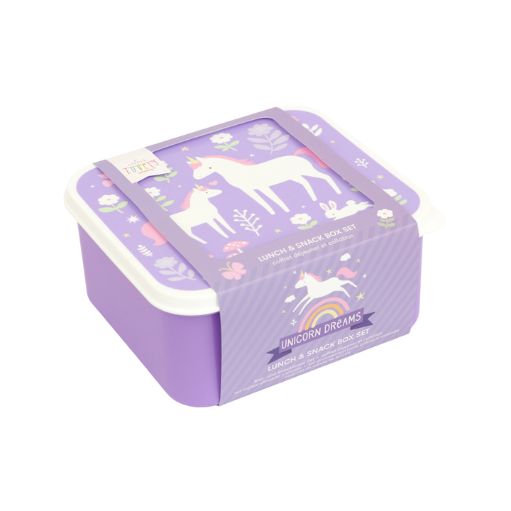 Lunch & Snackbox Unicorn Dreams Little Lovely para Niños