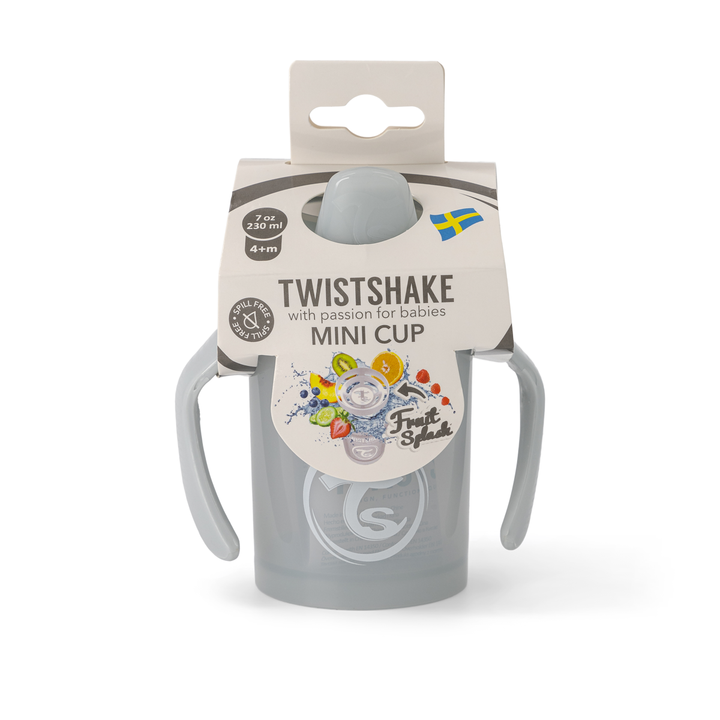 Twistshake Kid Cup Pastel Gris 360ml 12+ Meses para Niños