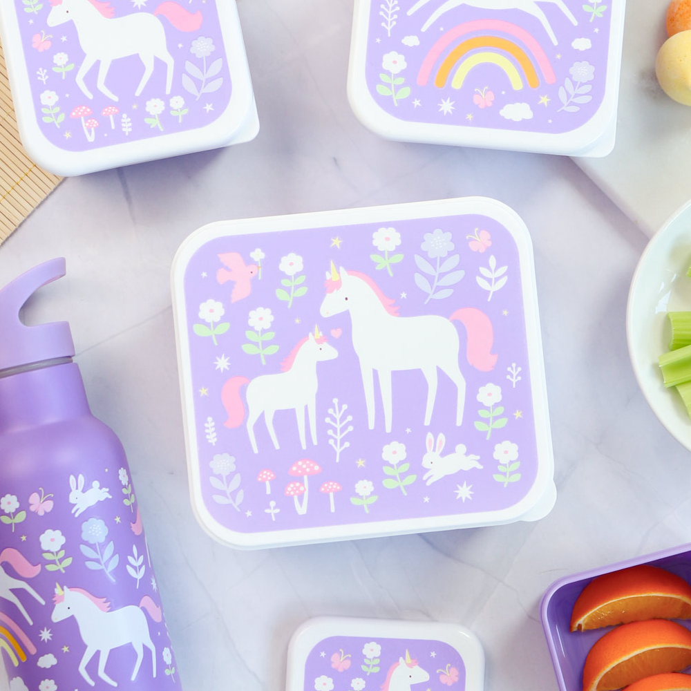 Lunch & Snackbox Unicorn Dreams Little Lovely para Niños