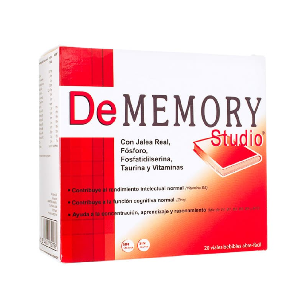 Dememory Studio Viales 10ml - Memoria y Concentración para Estudiantes