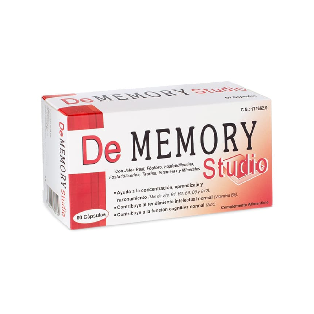 Dememory Studio 60 Cápsulas - Memoria y Concentración para Estudiantes