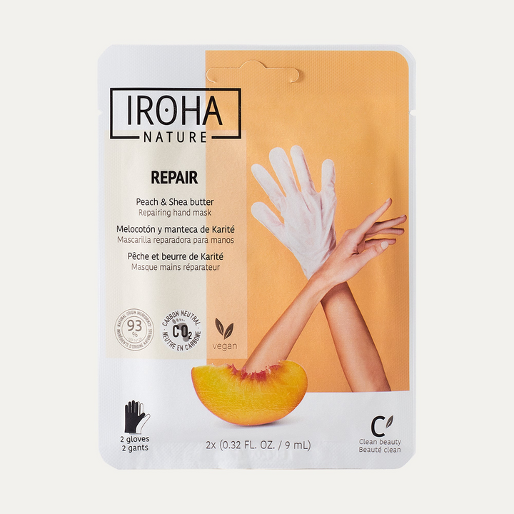 Guantes Mascarilla Reparadores con Melocotón