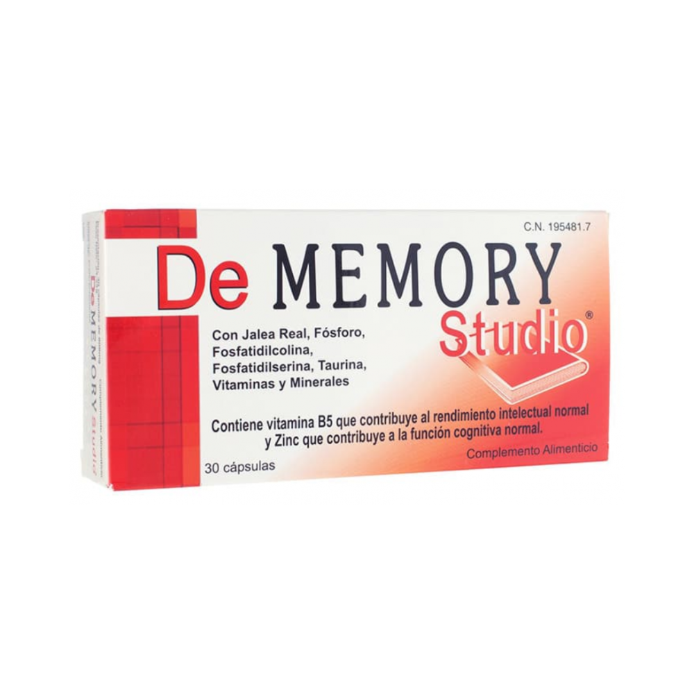 Dememory Studio 30 Cápsulas - Memoria y Concentración para Estudiantes