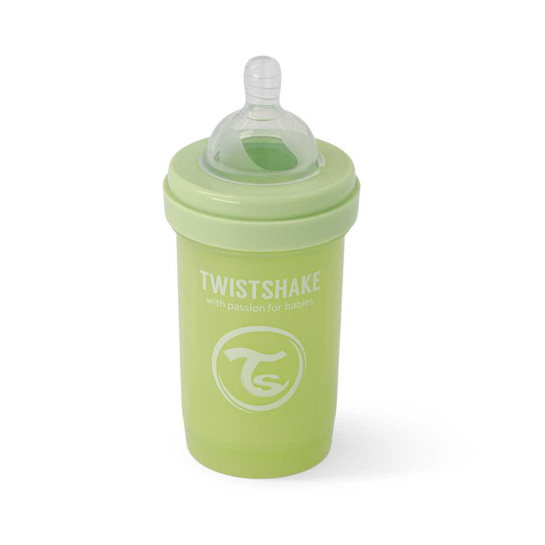 Twistshake Biberón Anti-Cólico 180ml Verde Cactus para Bebés