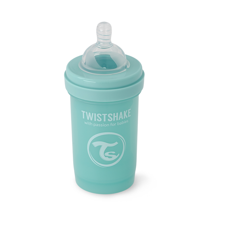 Twistshake Biberón Anti-Cólico 180ml Turquesa para Bebés