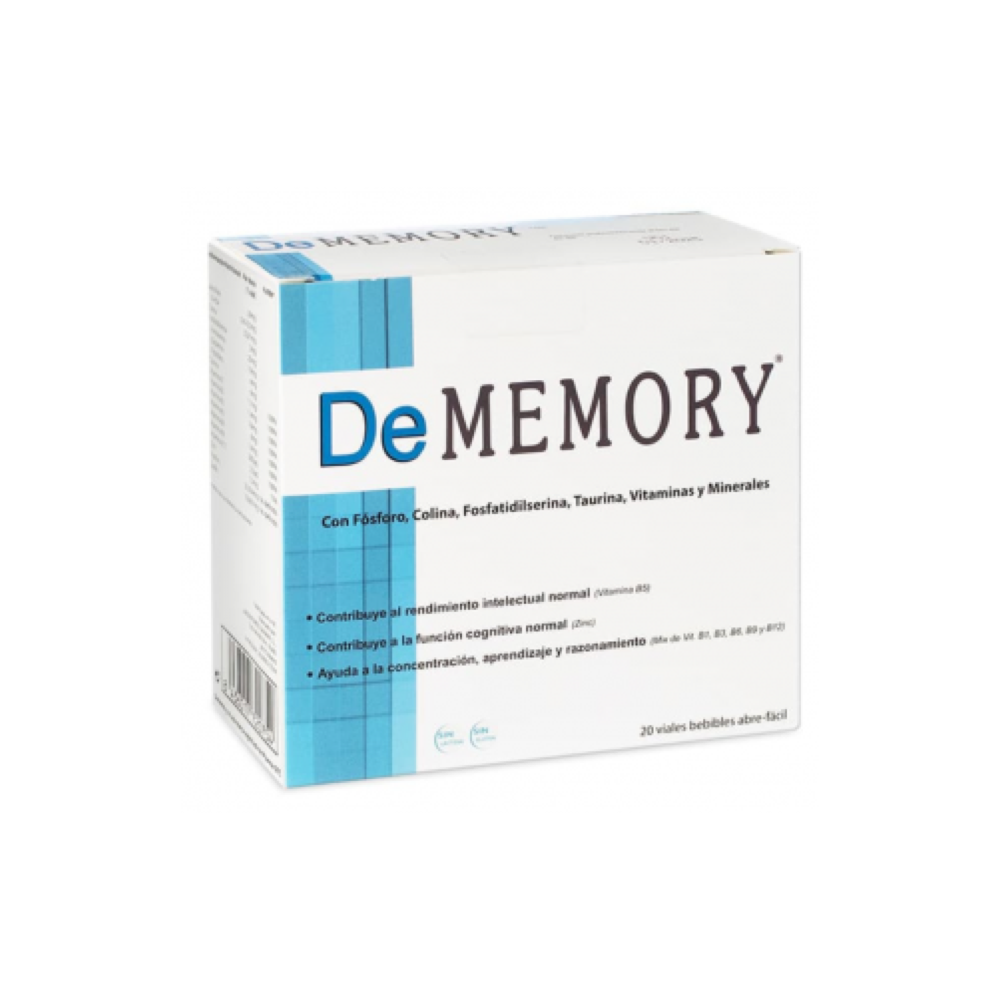 Dememory Viales 10ml - Memoria y Energía en 20 Dosis