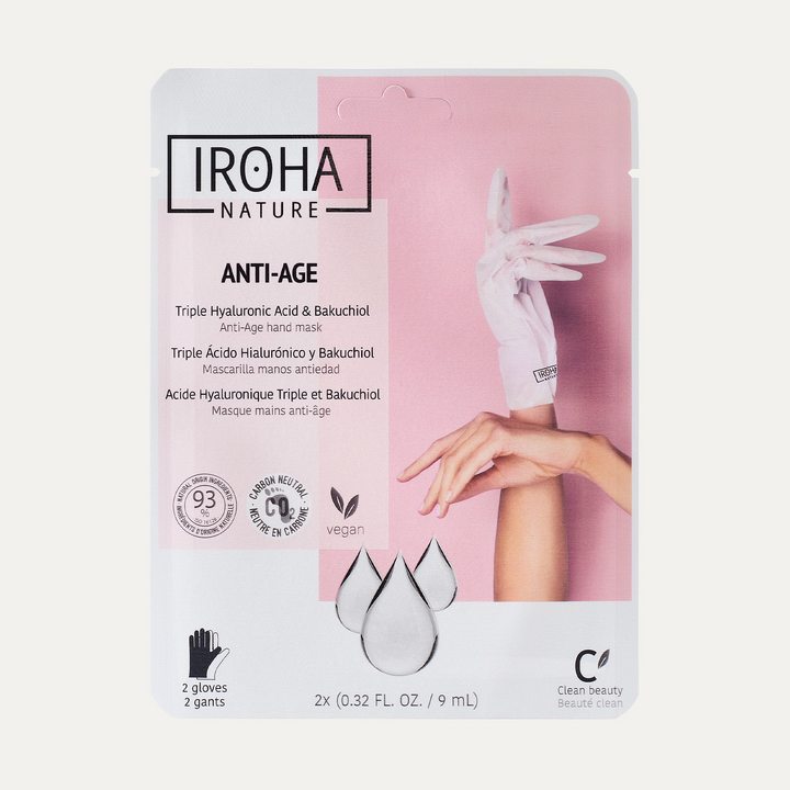 Guantes Mascarilla Antiedad con Triple Ácido Hialurónico