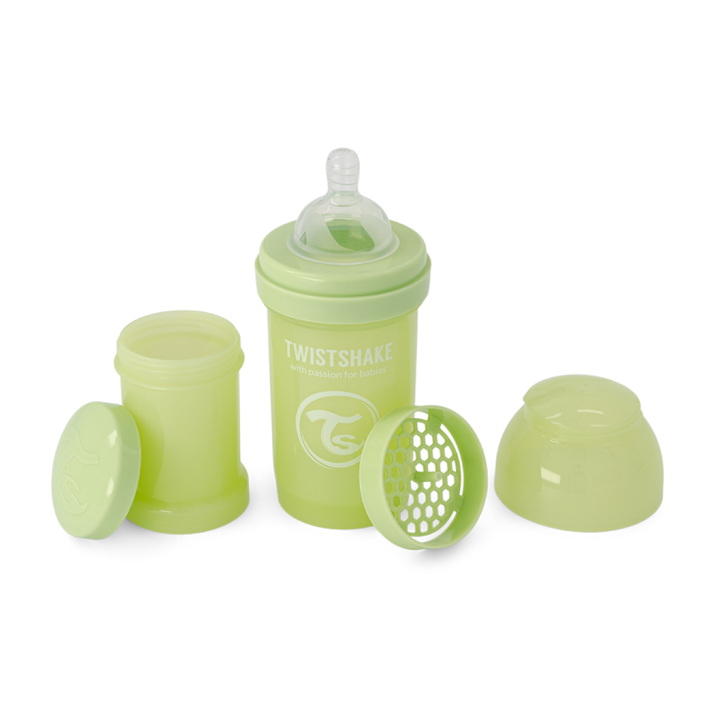 Twistshake Biberón Anti-Cólico 180ml Verde Cactus para Bebés