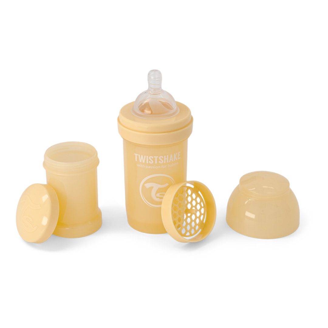 Twistshake Biberón Anti-Cólico 180ml Beige Caramelo para Bebés