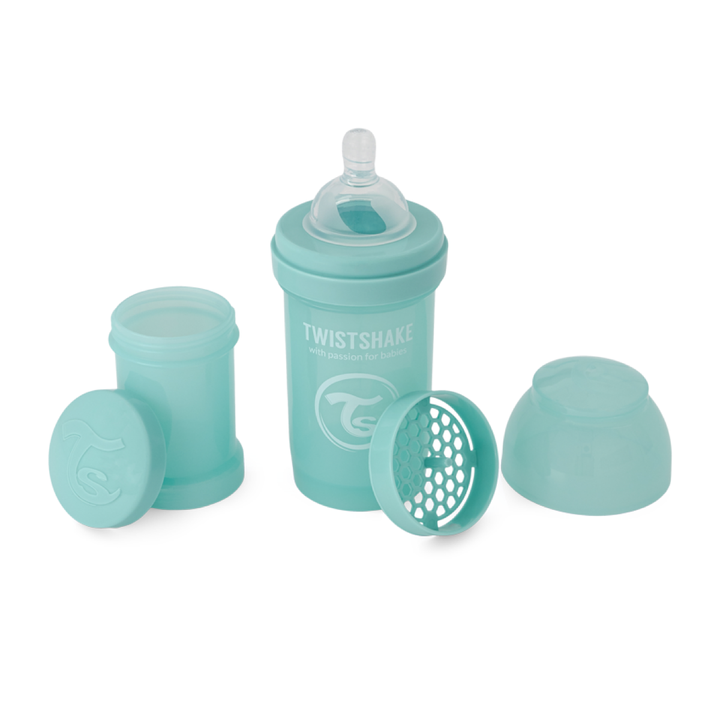 Twistshake Biberón Anti-Cólico 180ml Turquesa para Bebés