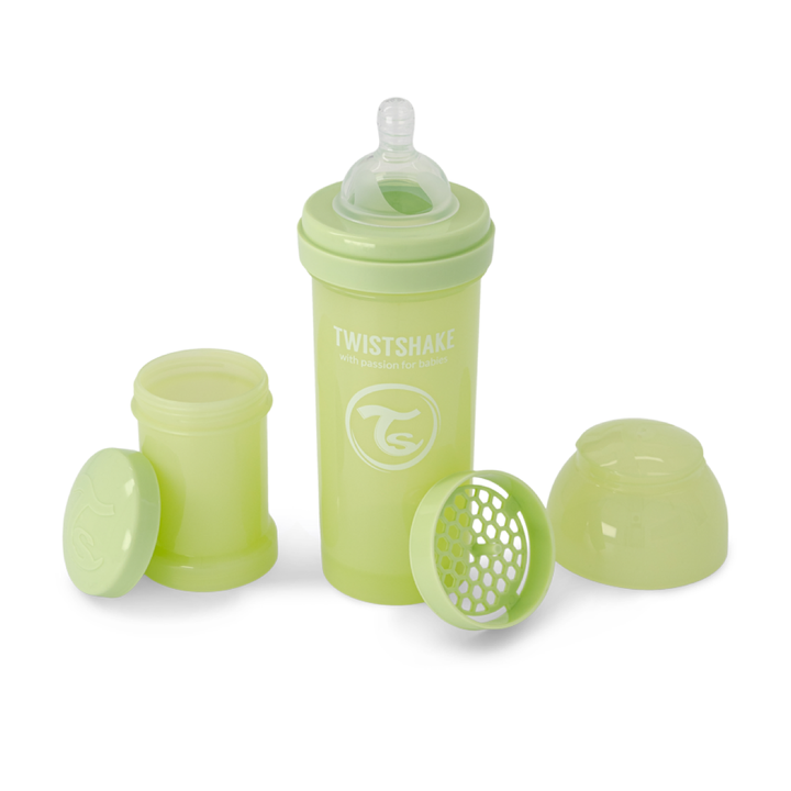 Twistshake Biberón Anti-Cólico 260ml Verde Cactus para Bebés