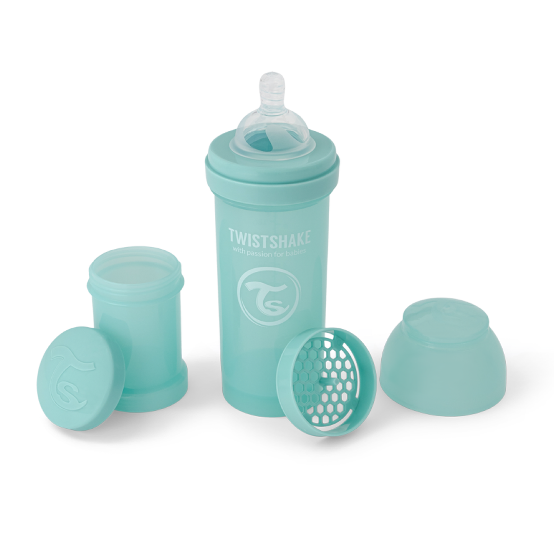 Twistshake Biberón Anti-Cólico 260ml Turquesa para Bebés