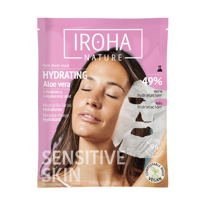 Mascarilla Facial Hidratante con Aloe Vera