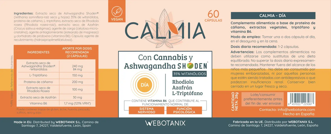 Calmia Día – 60 cápsulas