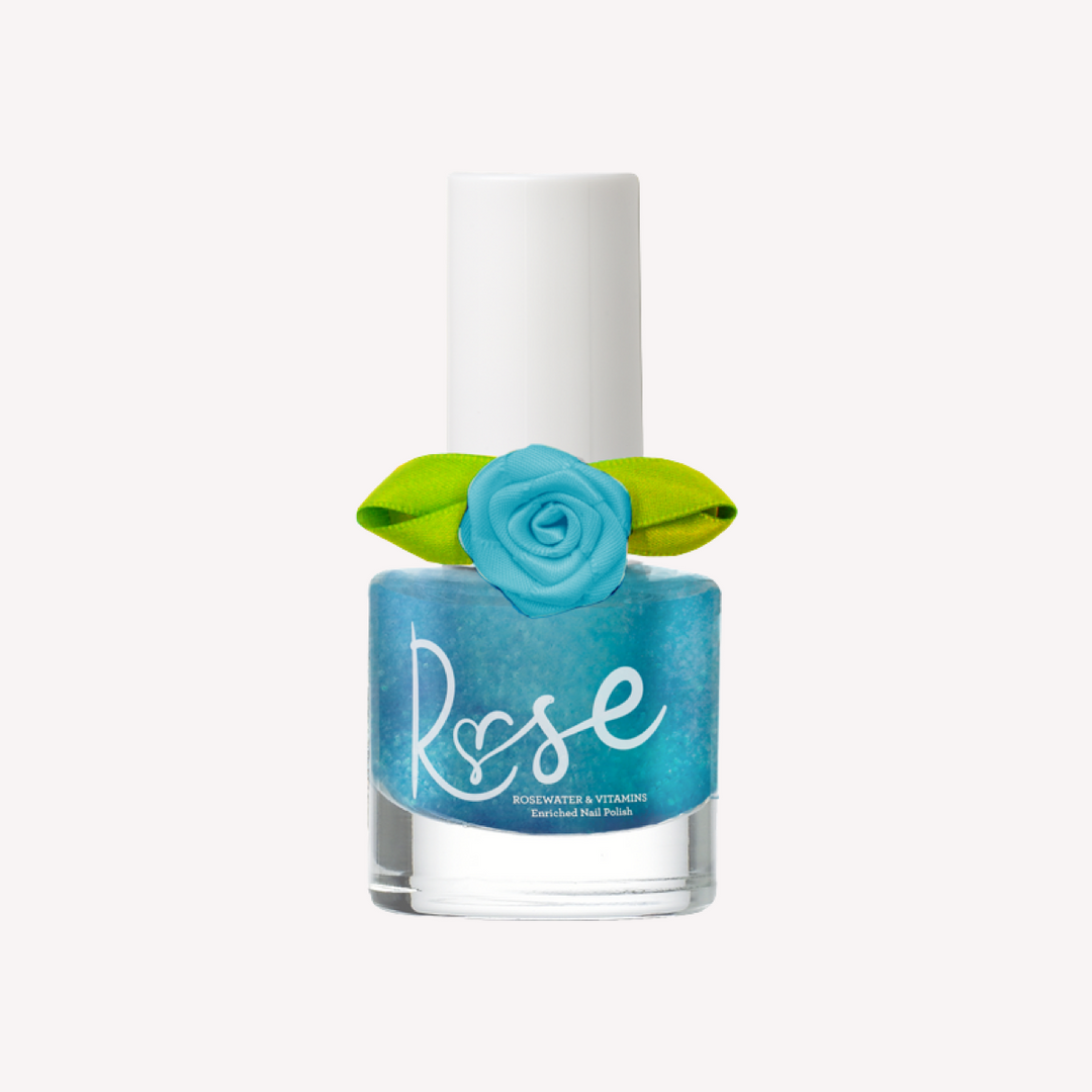 Esmalte Uñas Azul Peel Off Despegable Vitamina C Agua Rosas +3 Años