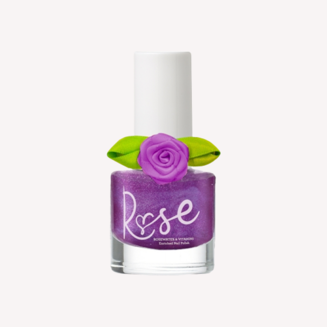 Esmalte Uñas Morado Peel Off Despegable Vitamina C Agua Rosas +3 Años