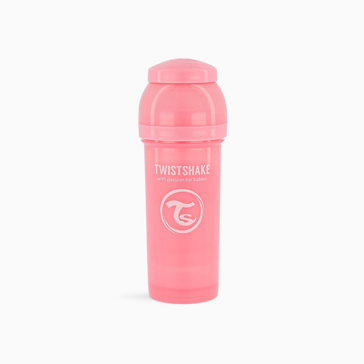 Biberon Anti-Colicos 260ml Rosa Pastel Twistshake