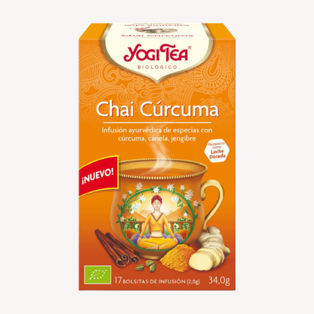 Yogi Tea Infusión Sabor Curcuma Chai 17 Bolsitas