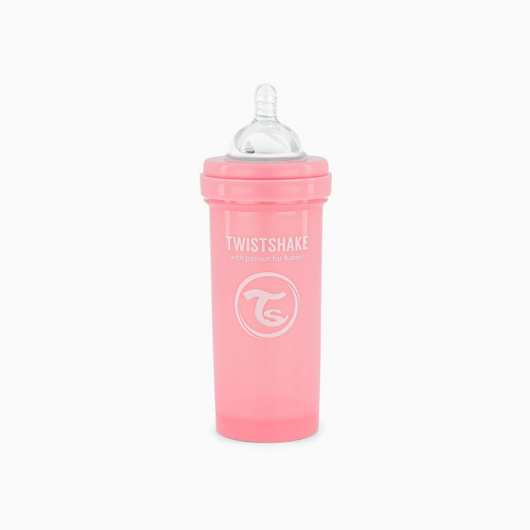 Biberon Anti-Colicos 260ml Rosa Pastel Twistshake