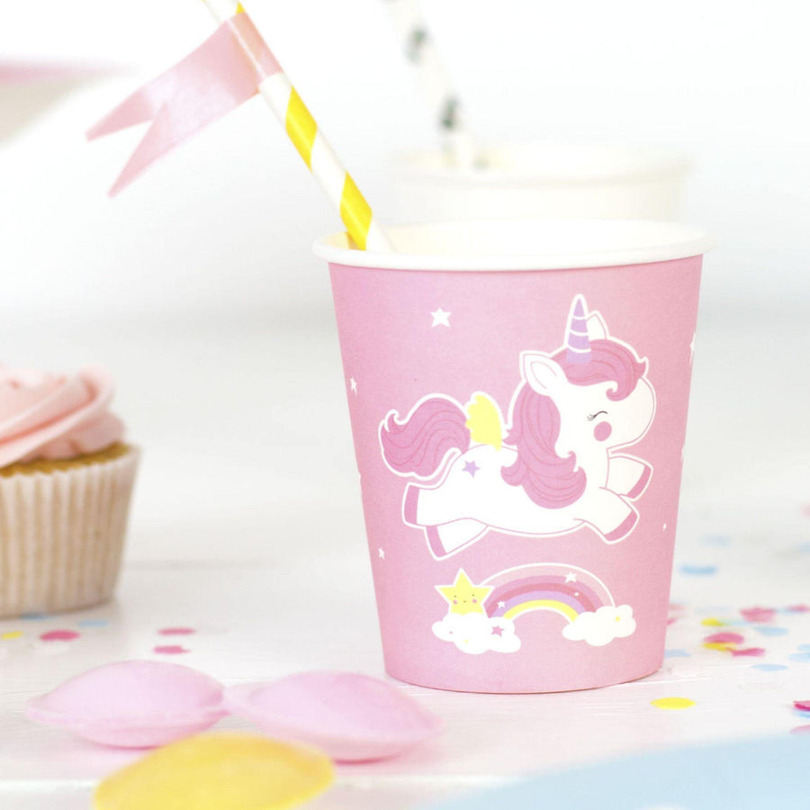 VASOS DE PAPEL UNICORNIO LITTLE LOVELY - Farmashopping