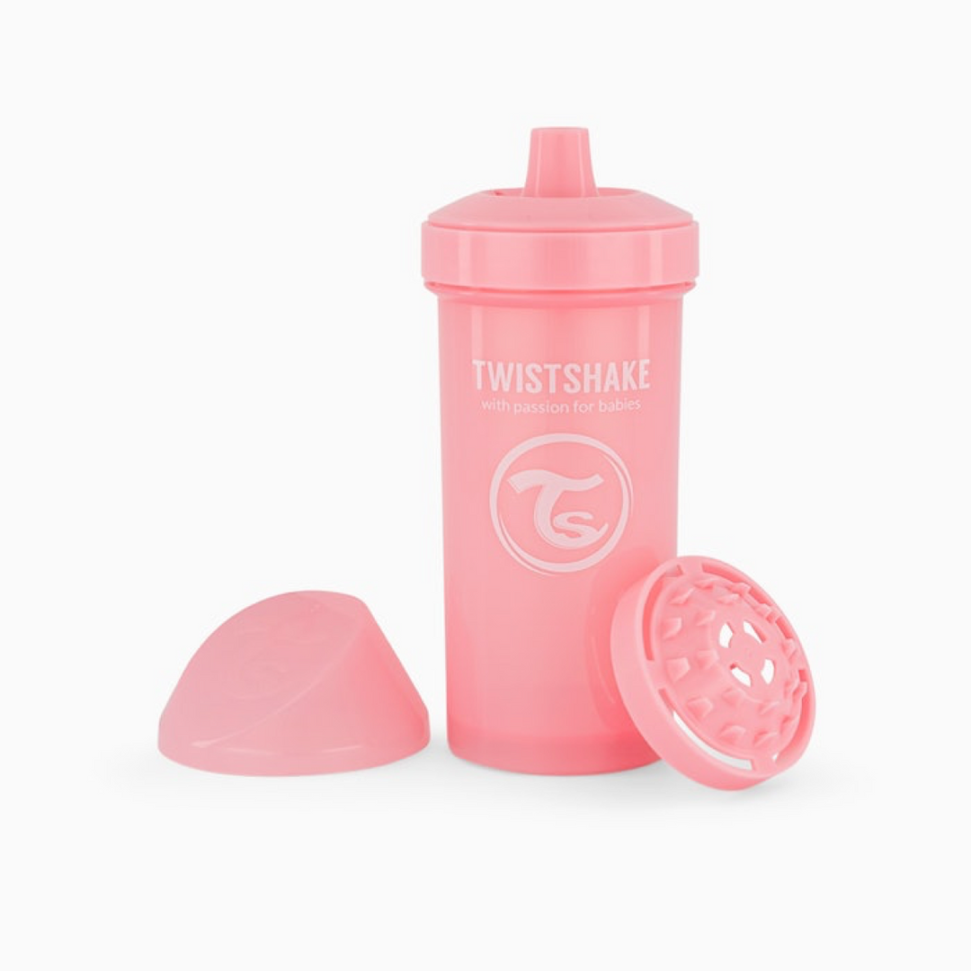 Vaso Niño Kid Cup Pastel Rosa 360ml 12+M Twistshake