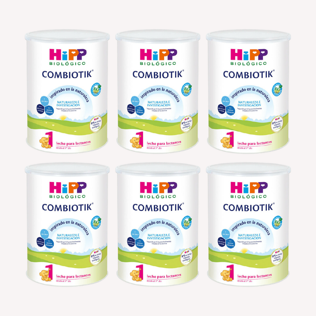 Pack 6 Unidades Leche Infantil Hipp Biologico Combiotik 1 800g Lactantes