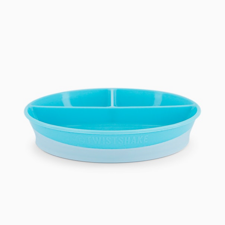 Plato Dividido Twistshake 6+M Azul Pastel