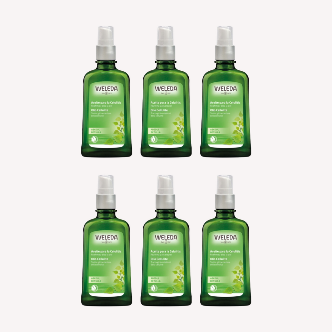 Pack 6 Abedul Aceite Anticelulítico 100ml Weleda