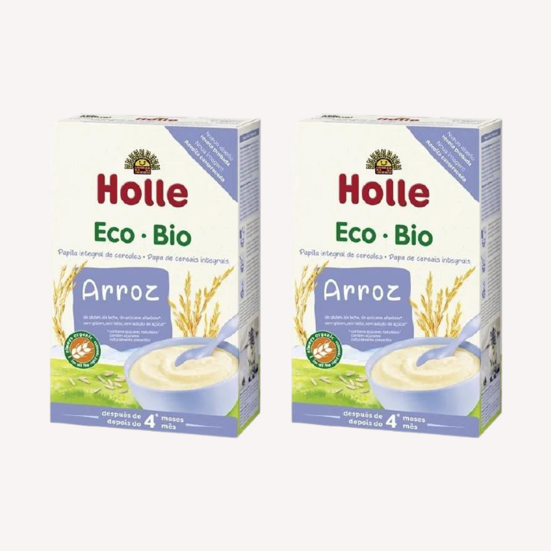 Pack 2 Bio Papilla Integral De Arroz Holle