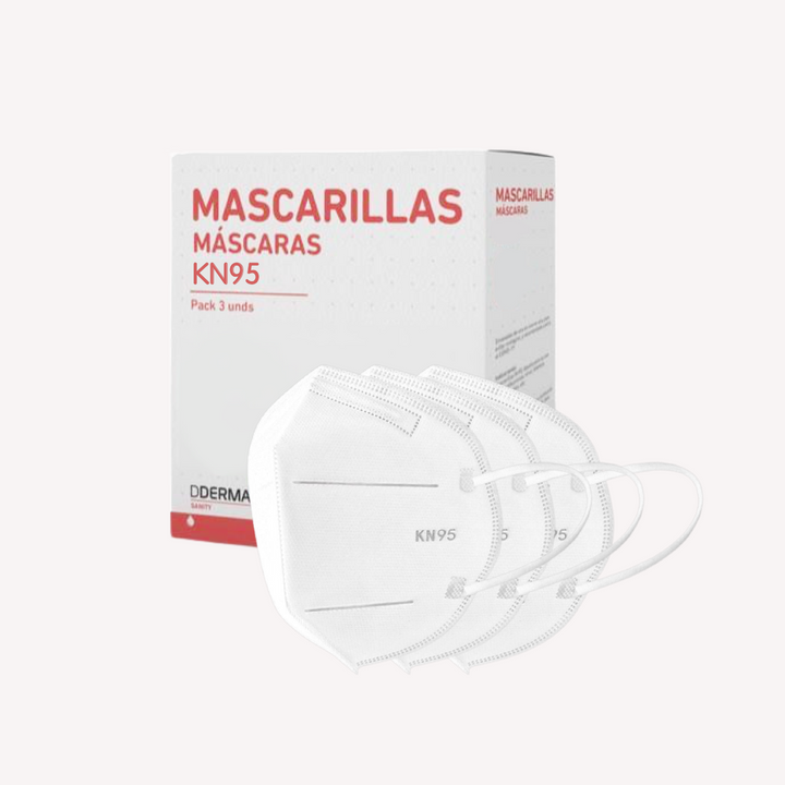 Mascarillas KN95 Blanca Dderma Sanity 3 Uds