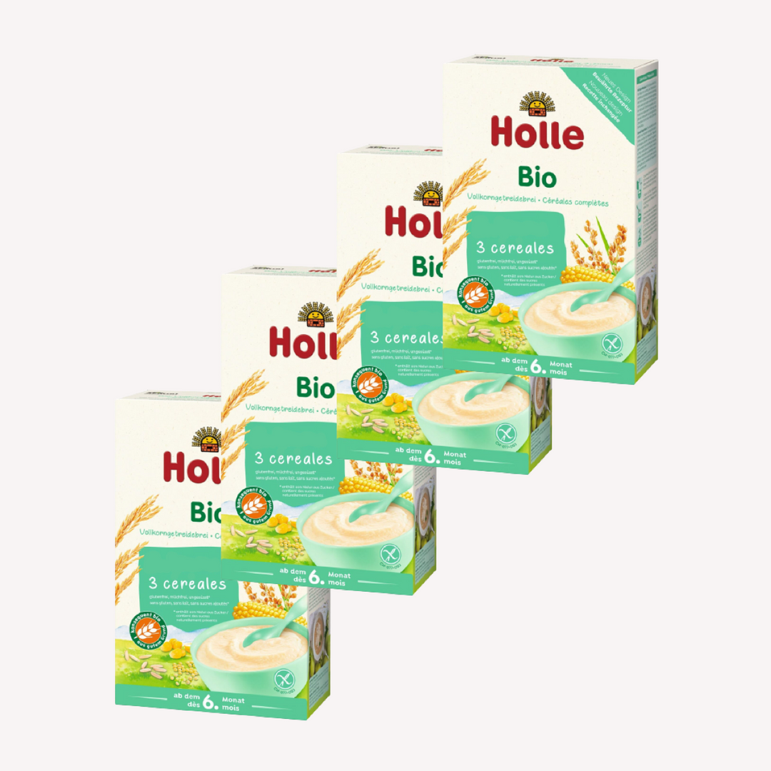 Pack 4 Bio Papilla Integral De 3 Cereales Holle