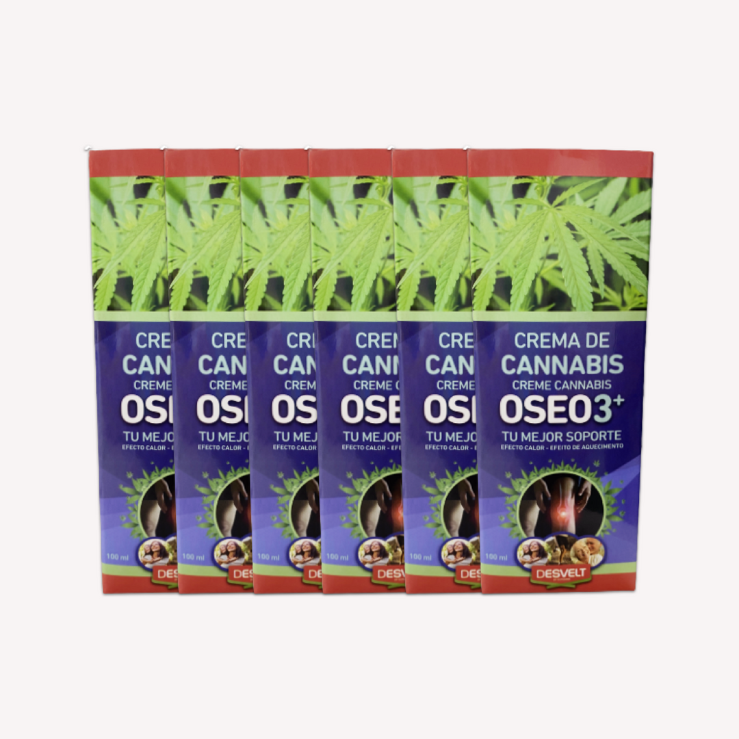 Pack 6 Unidades Crema Cannabis Oseo3+ 100ml