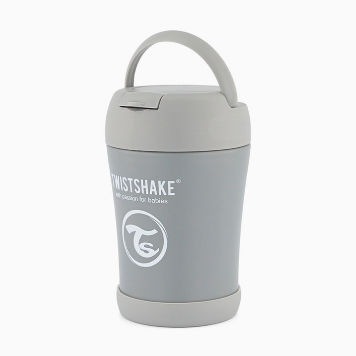 Fiambrera Termo Gris Pastel 350ml Twistshake