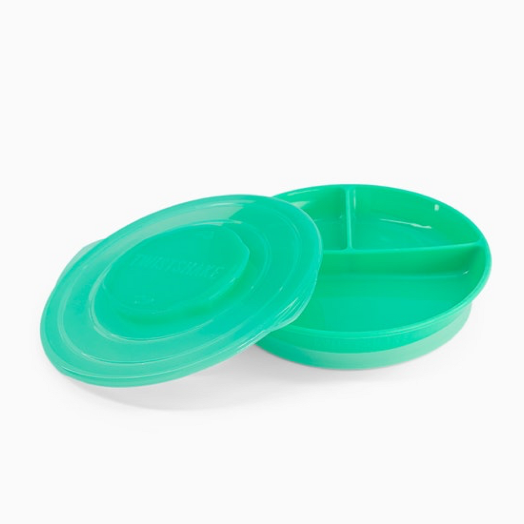 Plato Dividido Twistshake 6+M Verde Pastel