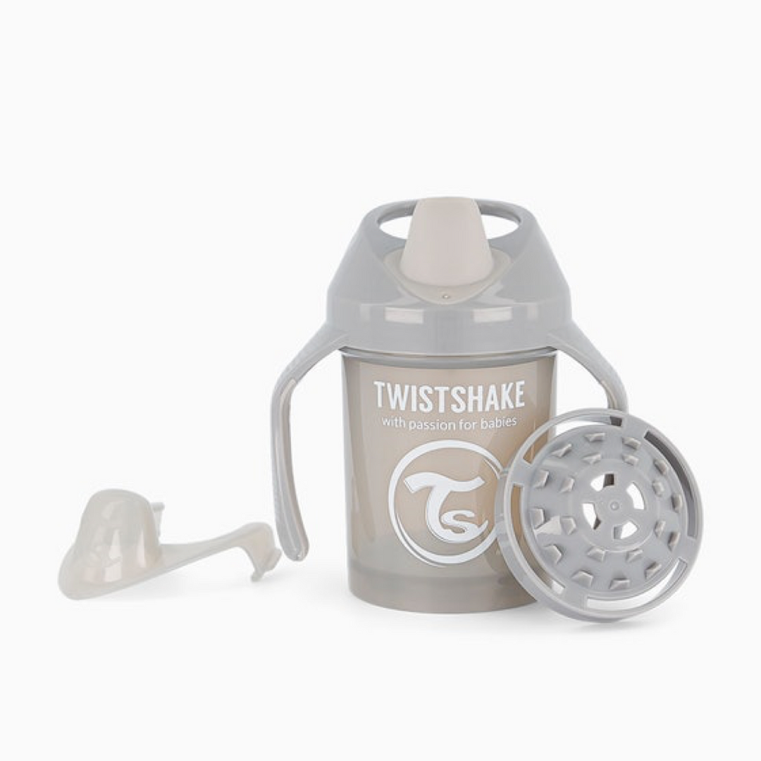 Taza 230ml +4M Gris Twistshake