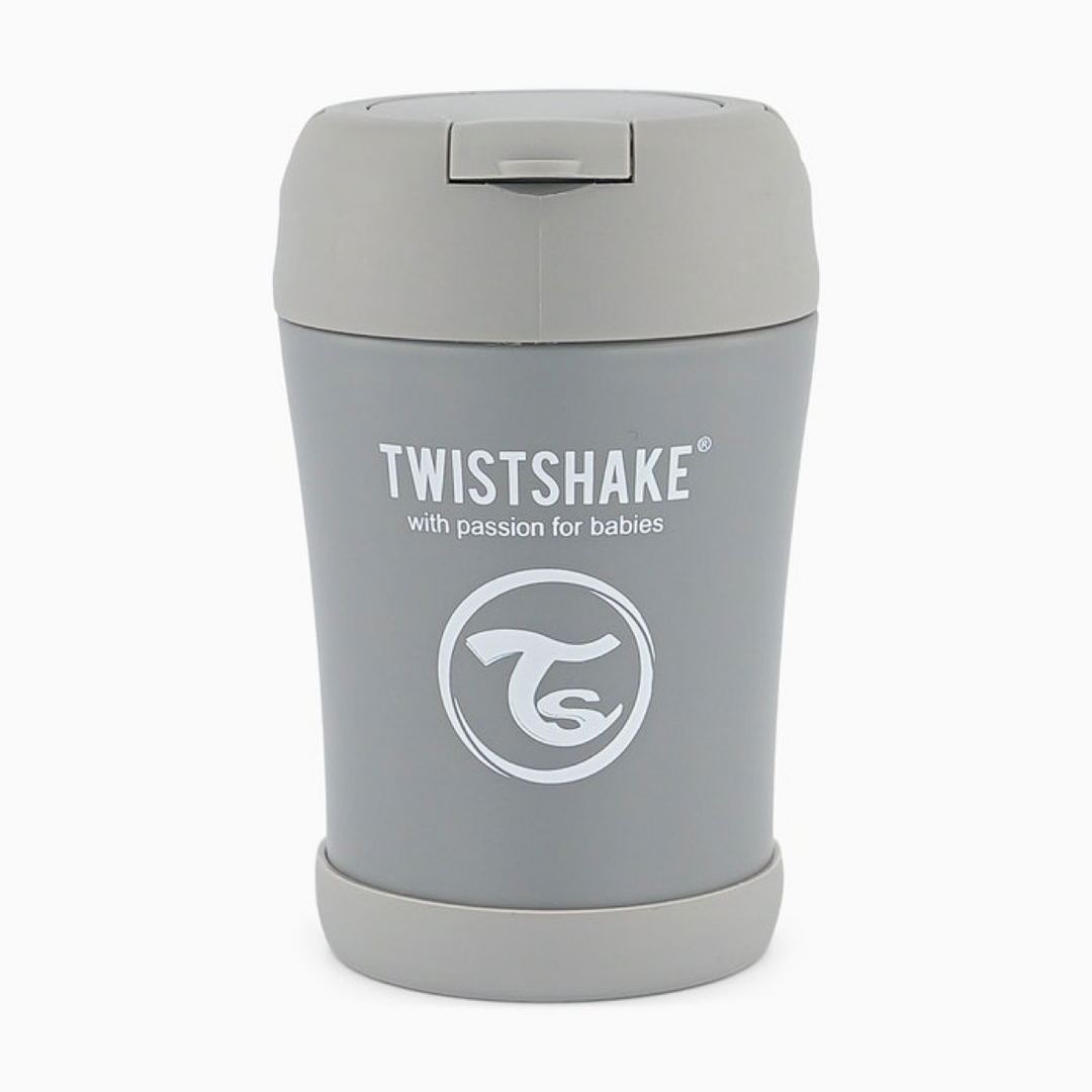 Fiambrera Termo Gris Pastel 350ml Twistshake