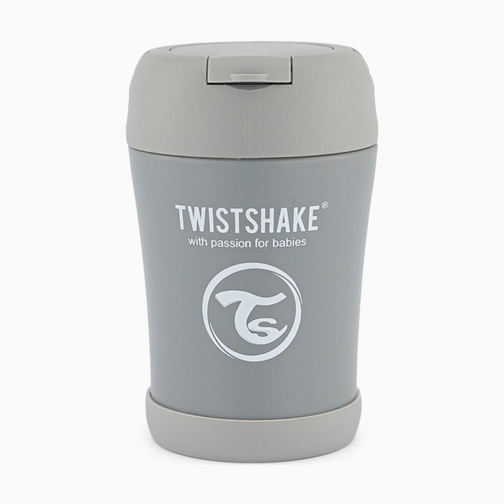 Fiambrera Termo Gris Pastel 350ml Twistshake