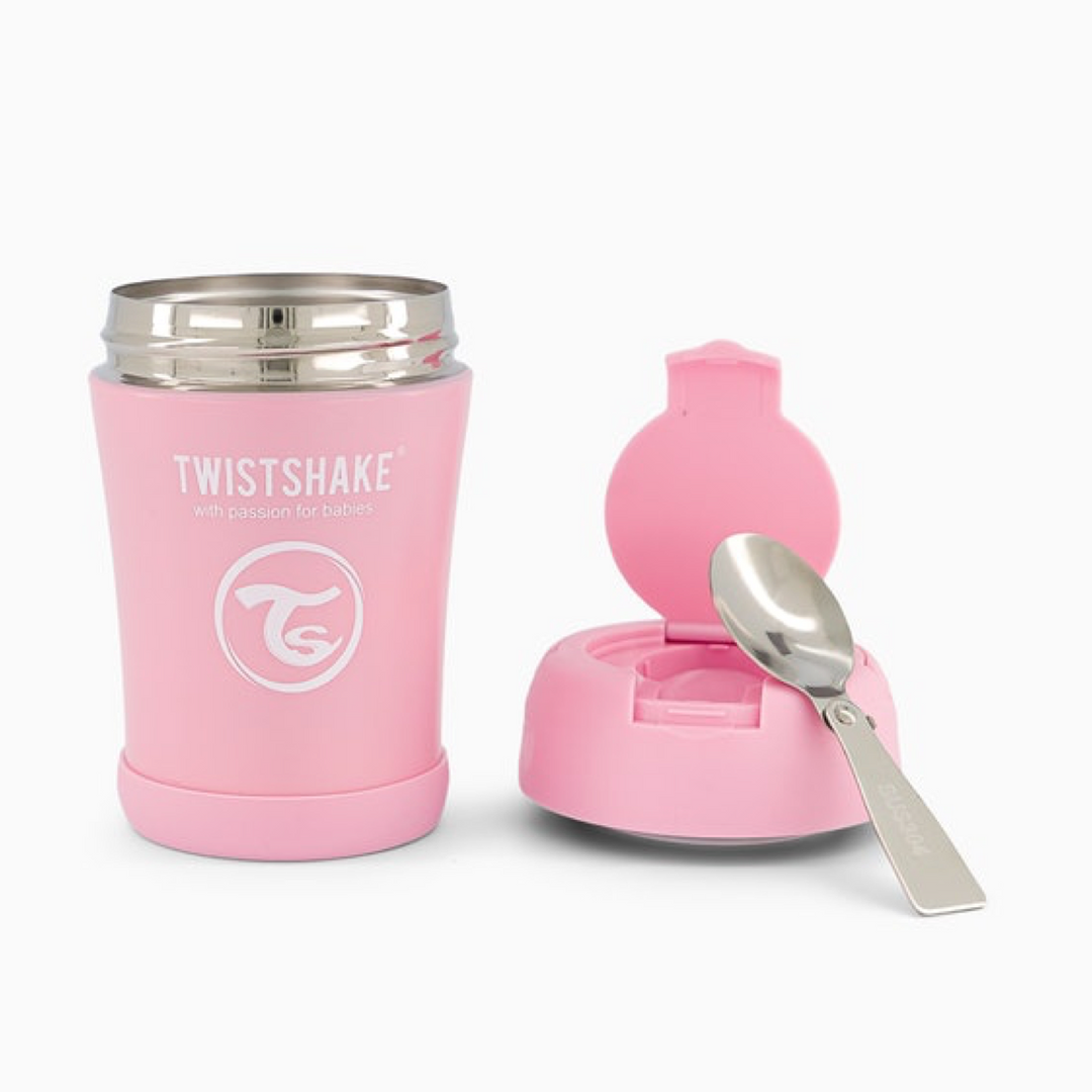 Fiambrera Termo Rosa Pastel 350ml Twistshake