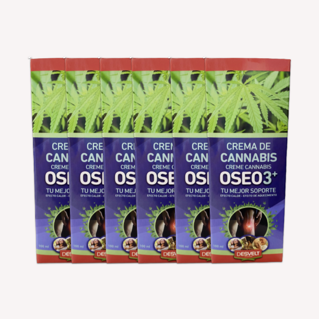 Pack 6 Unidades Crema Cannabis Oseo3+ 200ml