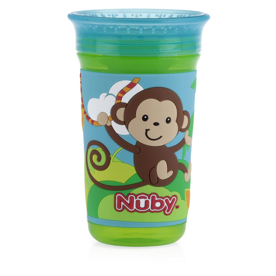 TAZA CON TAPA HIGIENICA MAXI 360 ML 3D NUBY - Farmashopping