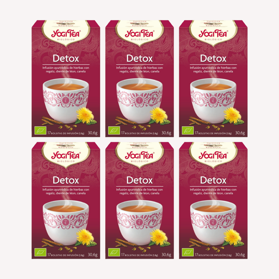 Pack 6 Yogi Tea Detox Infusiones