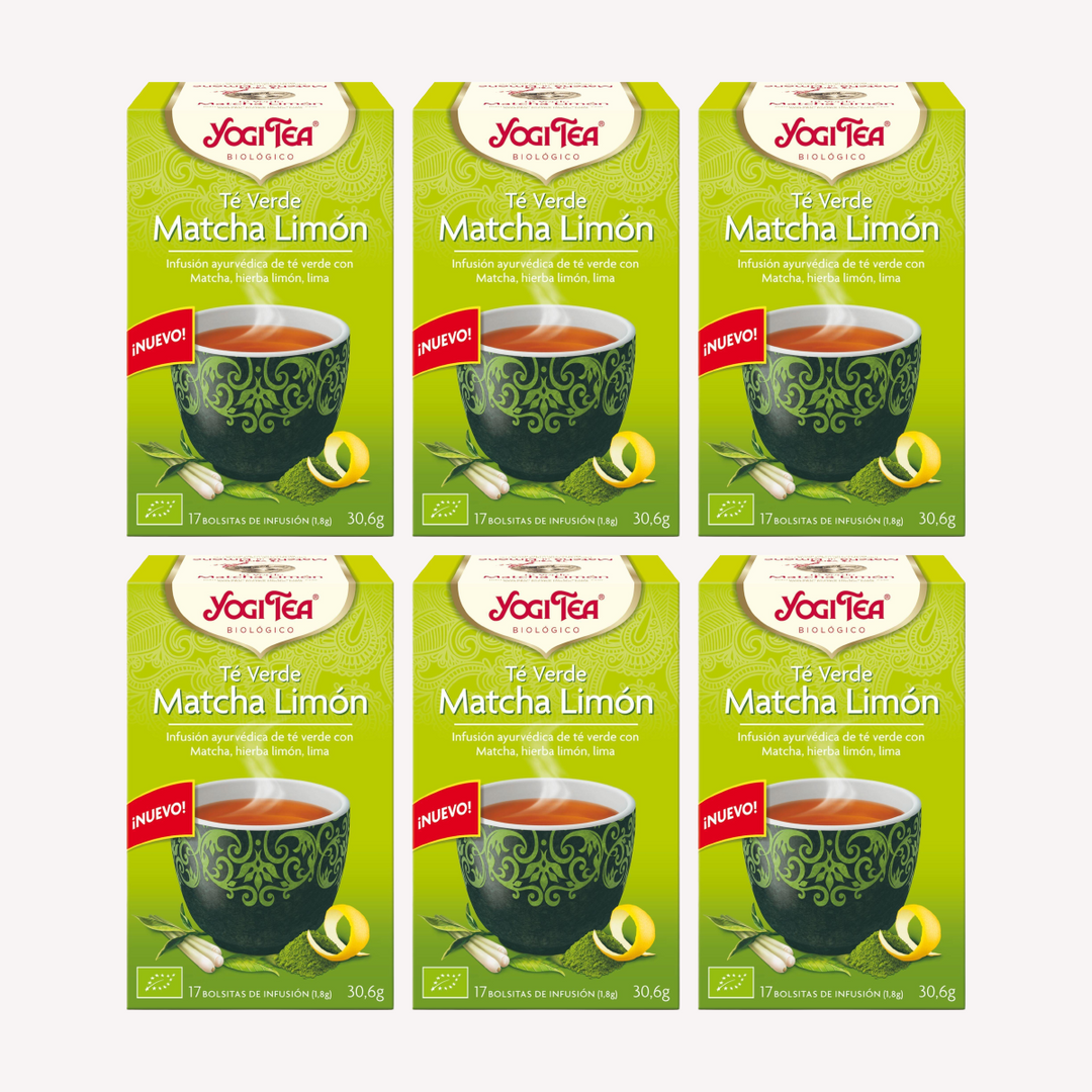 Pack 6 Yogi Tea Matcha Limon Infusiones