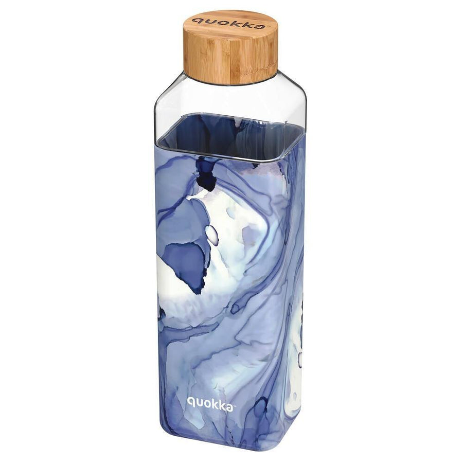 QUOKKA BOTELLA CRISTAL CUADRADA CON FUNDA SILICONA LIQUID 700 ML - Farmashopping